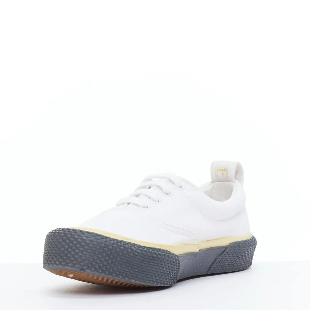 Celine Canvas Mid Skate Shoes White Good - Box View