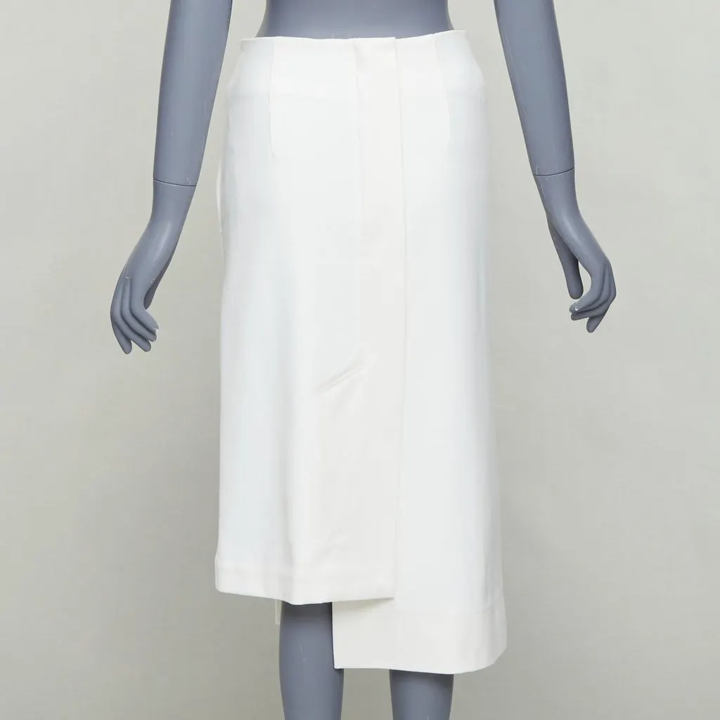 Tibi Darted Pencil Skirt White Polyester Good - Box View