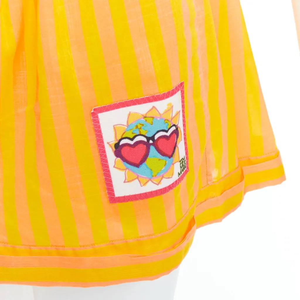 Zimmermann Striped Boxer Shorts Yellow Cotton Never worn - Back View