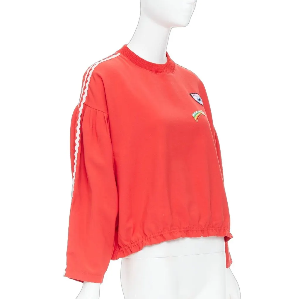Vivetta Embroidered Pullover Red Polyester Good - Front View