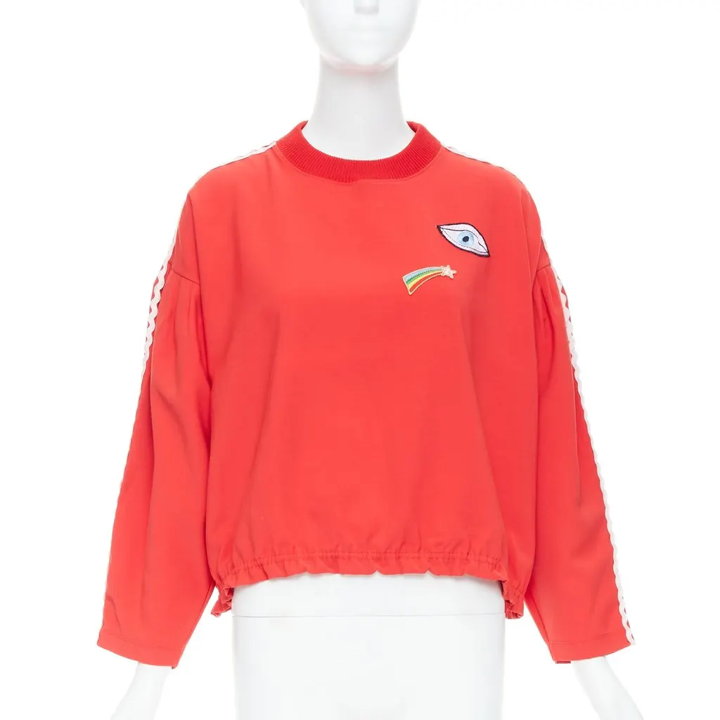 Vivetta Embroidered Pullover Red Polyester Good - Inside View