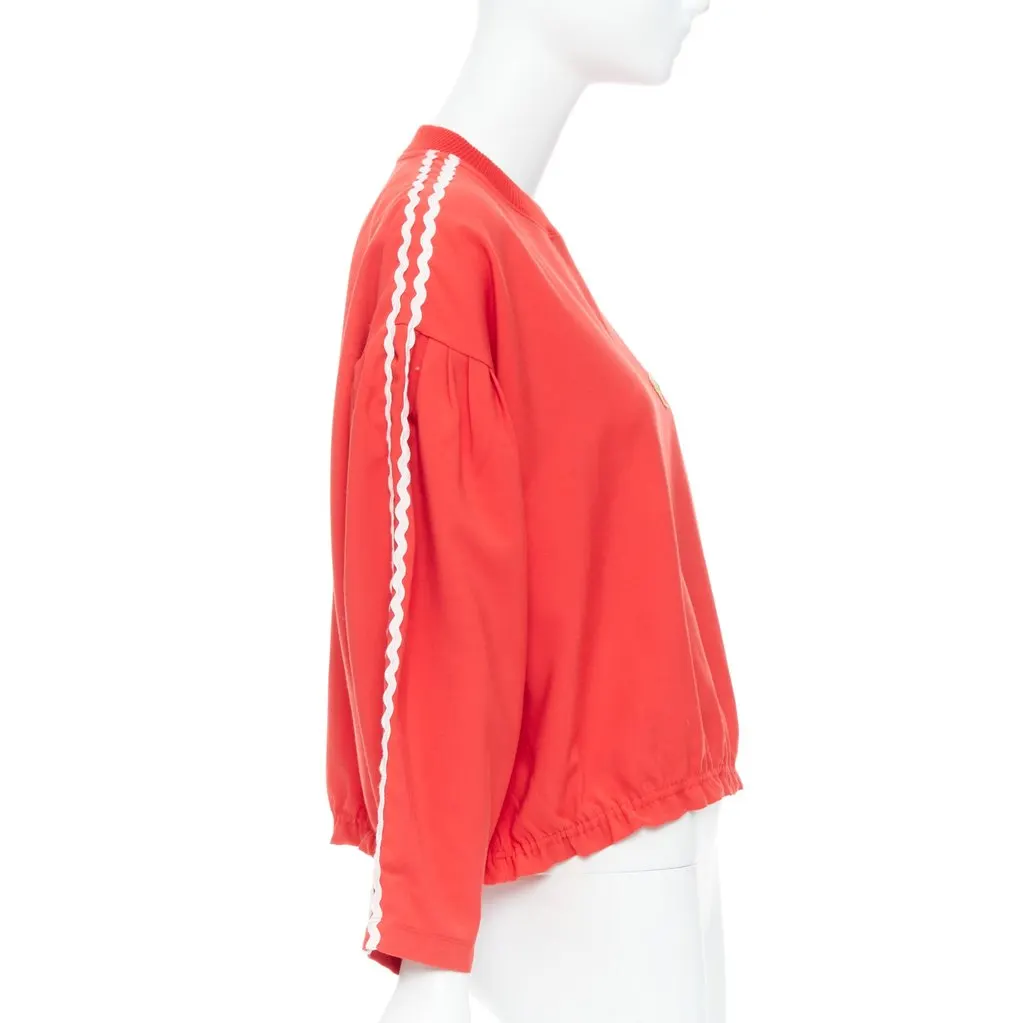 Vivetta Embroidered Pullover Red Polyester Good - Model View