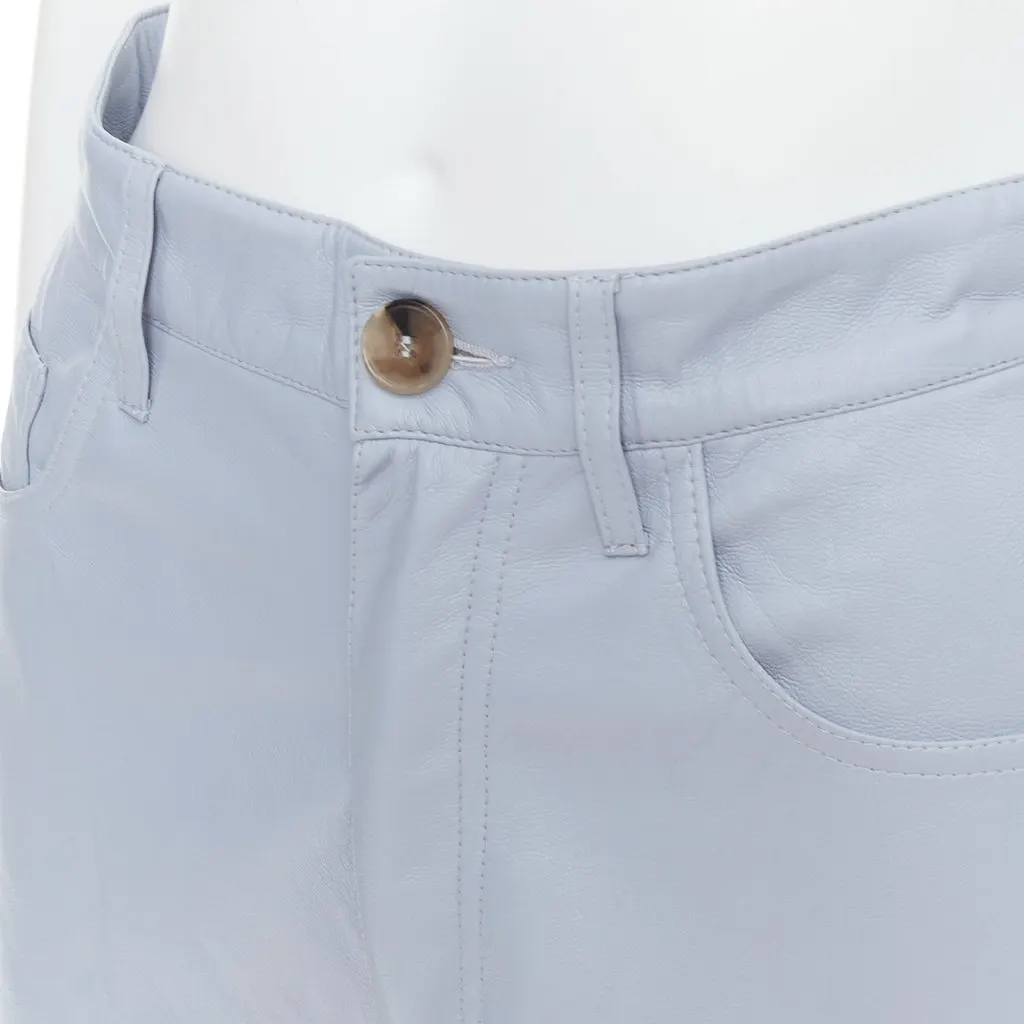 Nanushka Vegan Leather Shorts Blue Very good - Back View