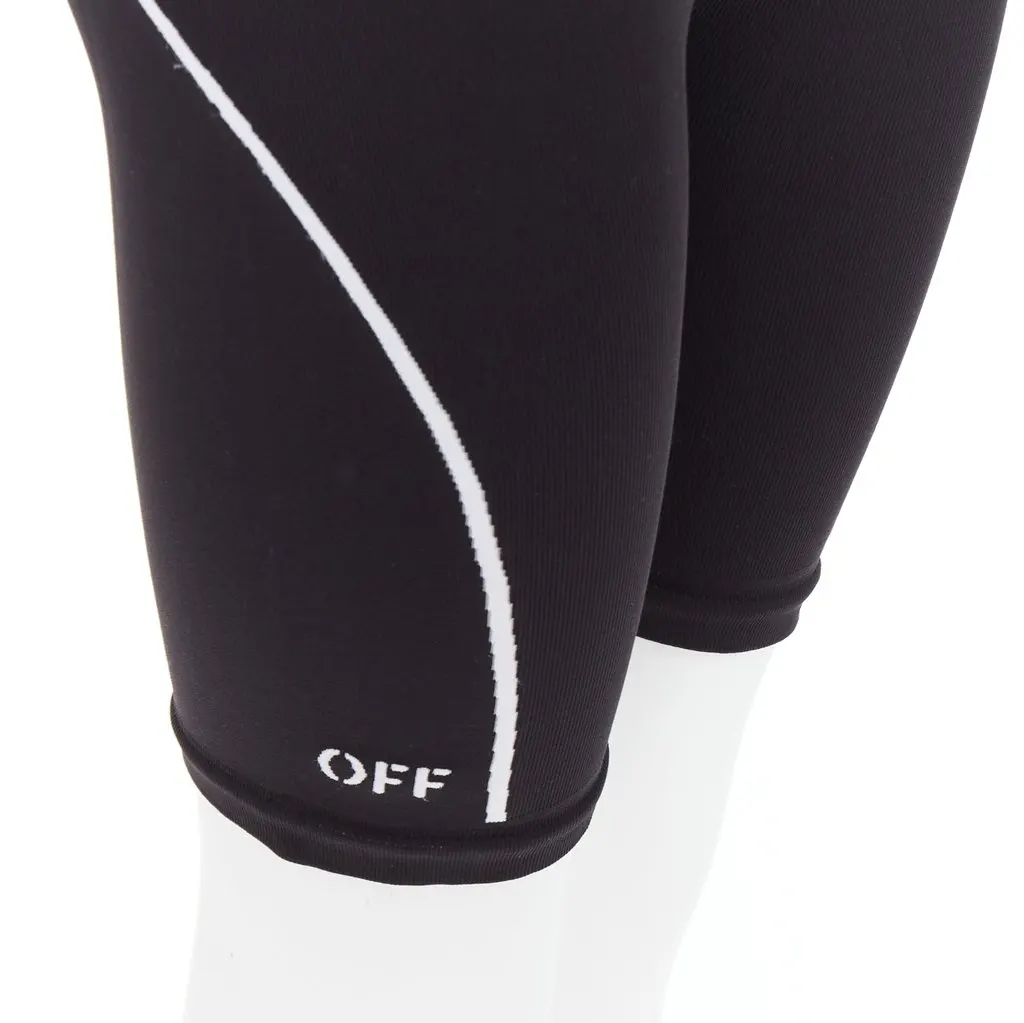 Off-White Knitted Cyclist Shorts Black Polyamide Very good - Back View