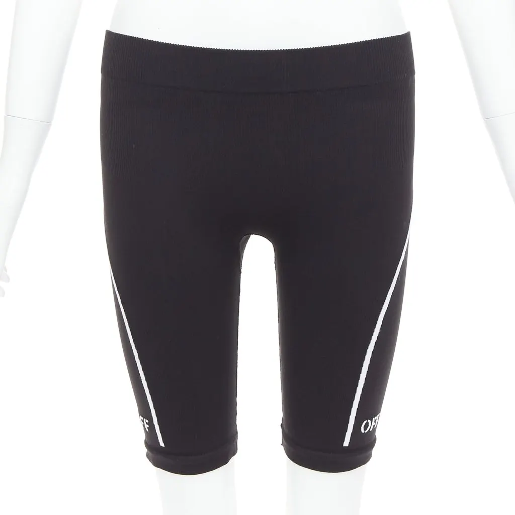 Off-White Knitted Cyclist Shorts Black Polyamide Very good - Inside View