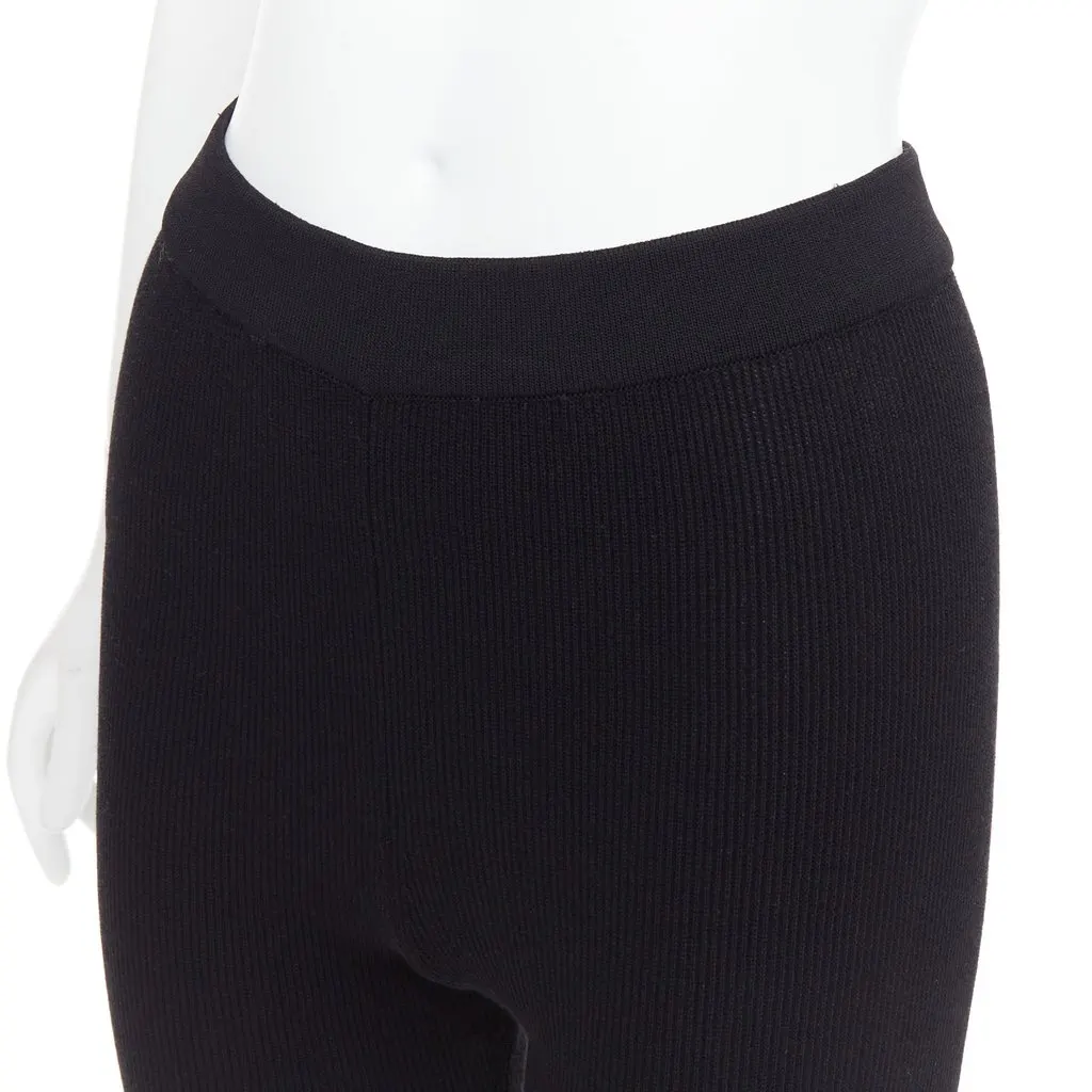 Jacquemus Leather Culotte Pants Black Viscose Very good - Back View