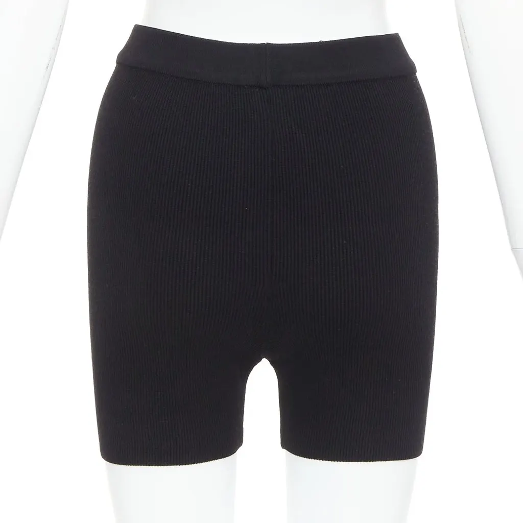 Jacquemus Leather Culotte Pants Black Viscose Very good - Box View