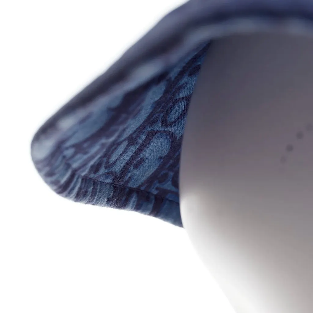 Dior Navy Monogram Hat T3 Blue Cotton Good - Back View