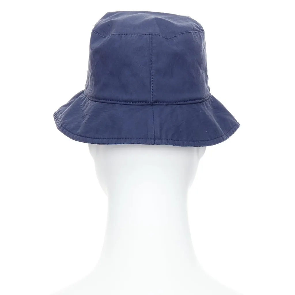 Dior Navy Monogram Hat T3 Blue Cotton Good - Box View
