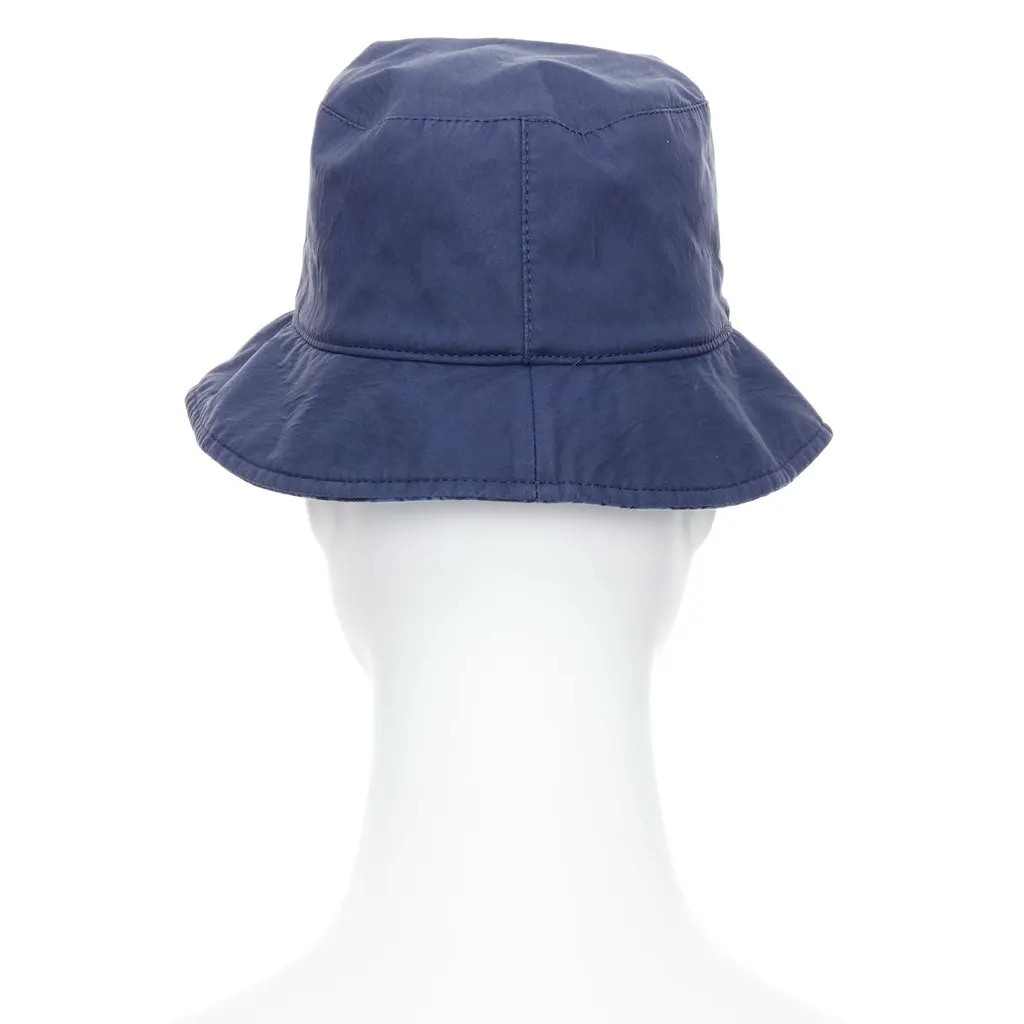 Dior Navy Monogram Hat T4 Blue Cotton Good - Box View