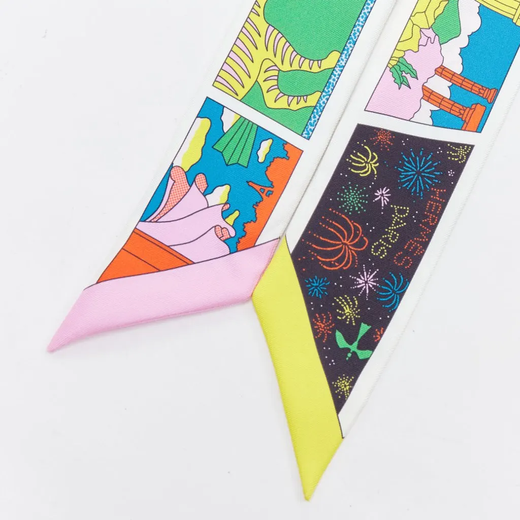 Hermès Twilly MultiColor Silk Very good - Inside View