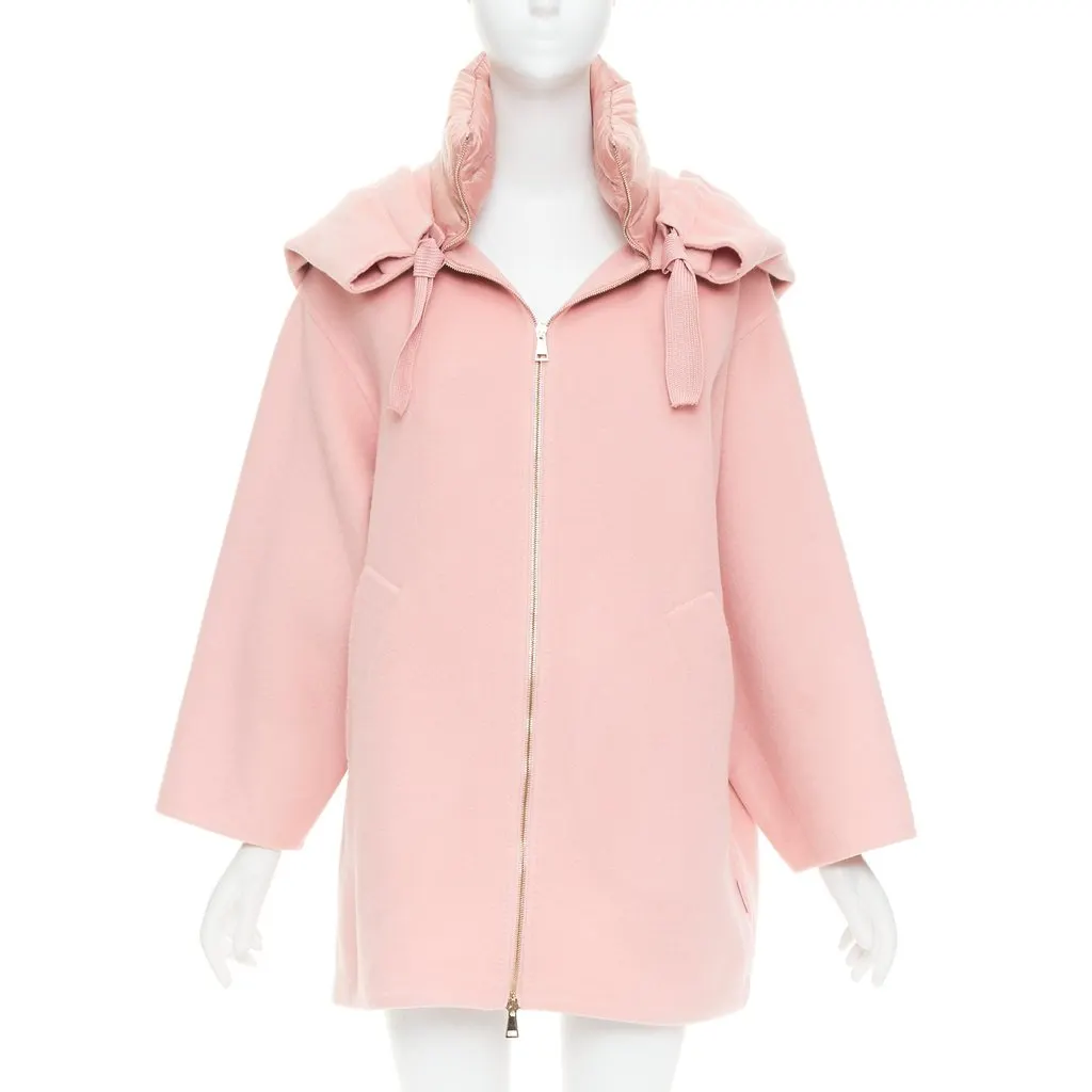 Moncler Pink Wool Knitwear Pink Wool Very good - Front View