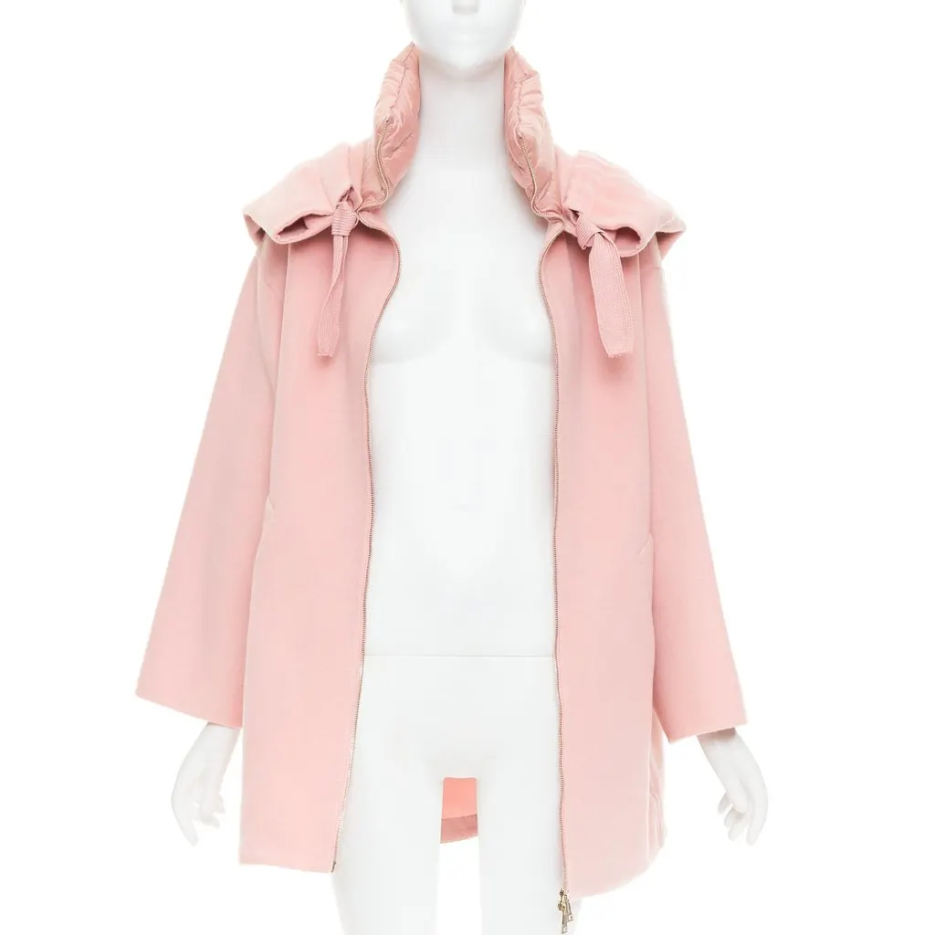 Moncler Pink Wool Knitwear Pink Wool Very good - Inside View