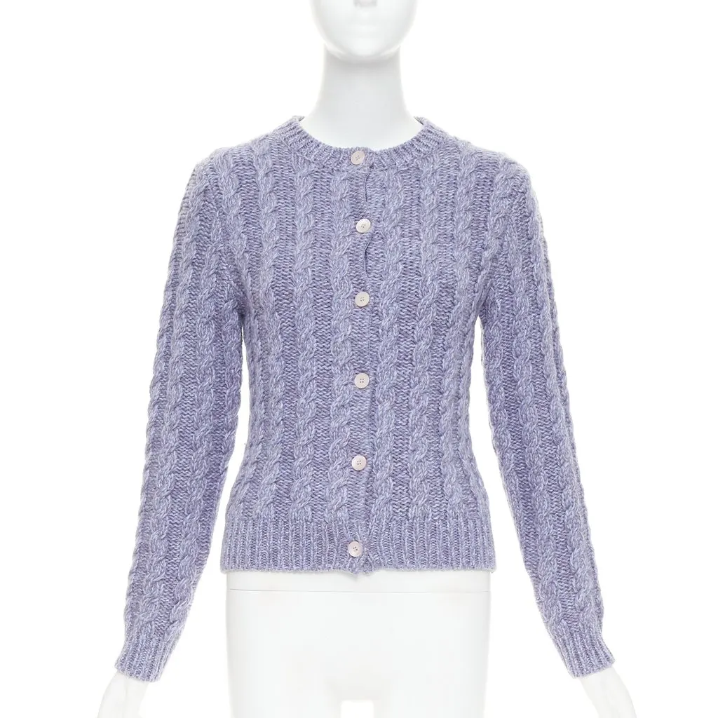 Miu Miu MMF8201330F0230 Purple Cashmere Very good - Front View