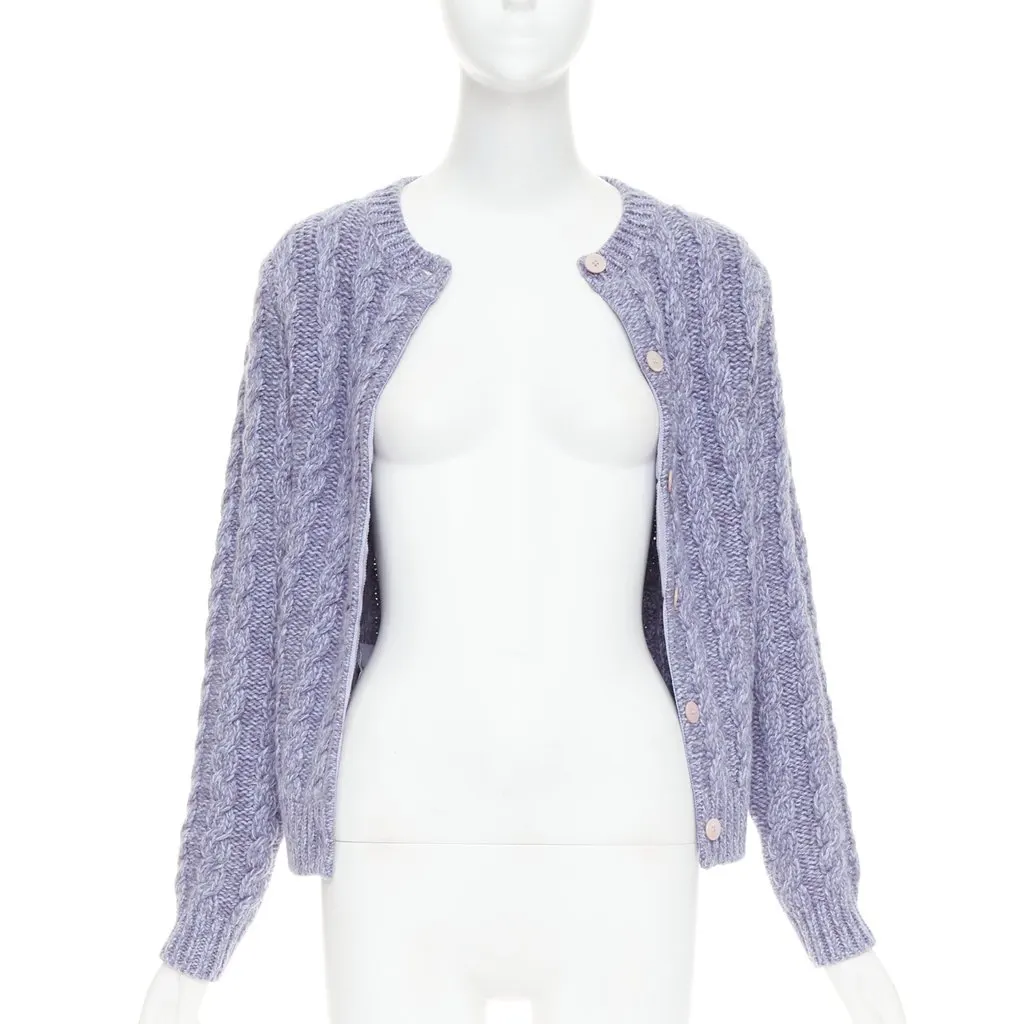 Miu Miu MMF8201330F0230 Purple Cashmere Very good - Inside View