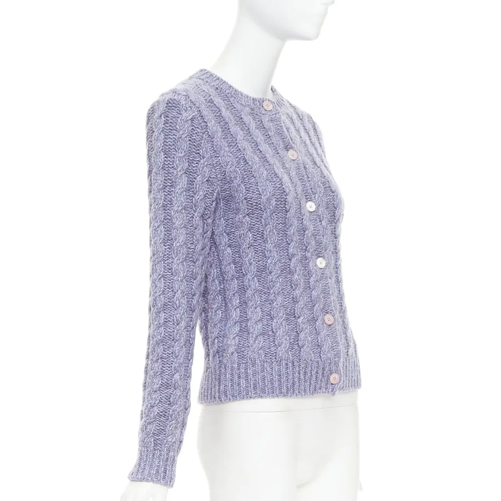 Miu Miu MMF8201330F0230 Purple Cashmere Very good - Model View