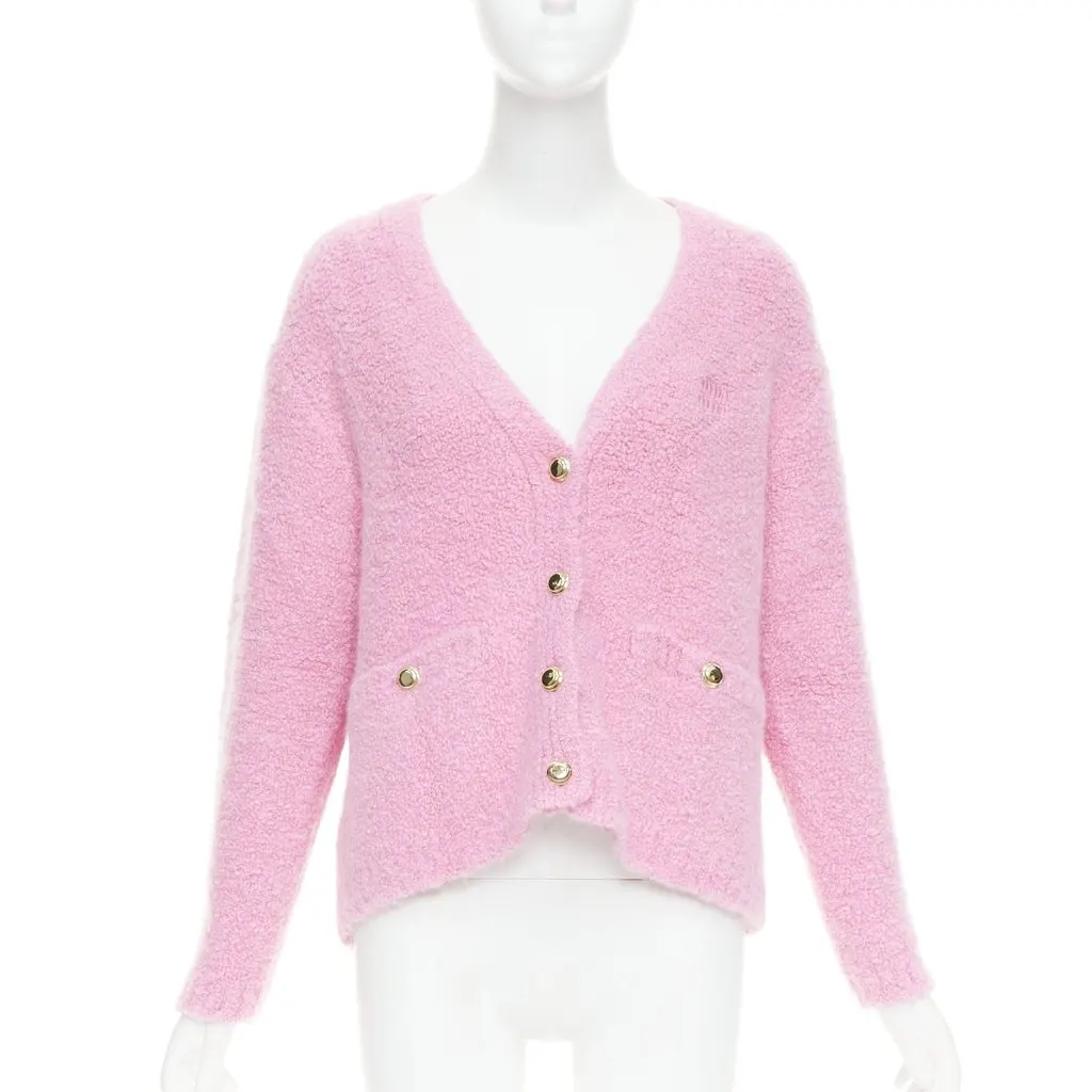 Miu Miu Pink Cashmere Knitwear Pink Cashmere Very good - Front View