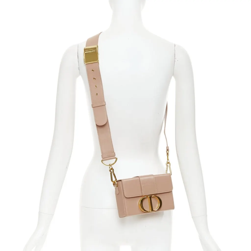 Dior Montaigne 30 Pink Leather Good - Back View
