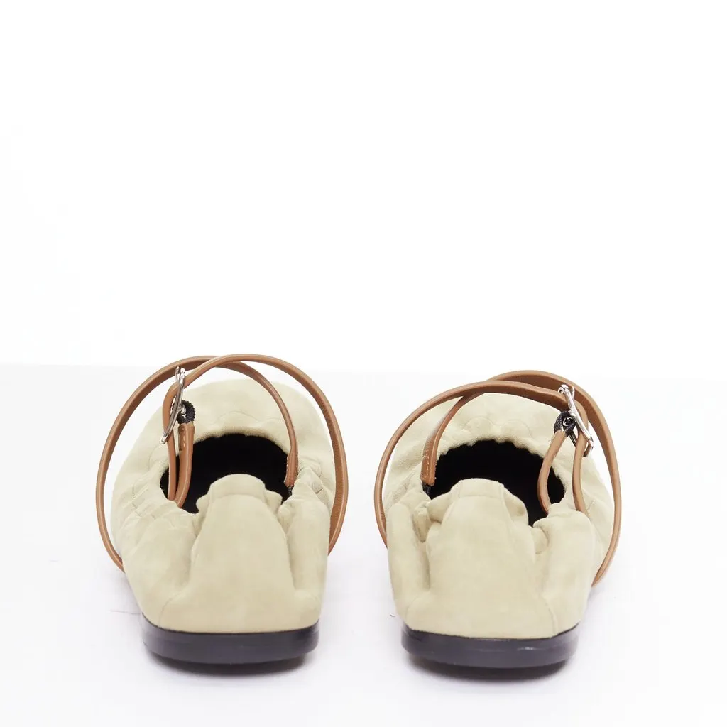 Hermès Jolly Beige Suede Very good - Model View