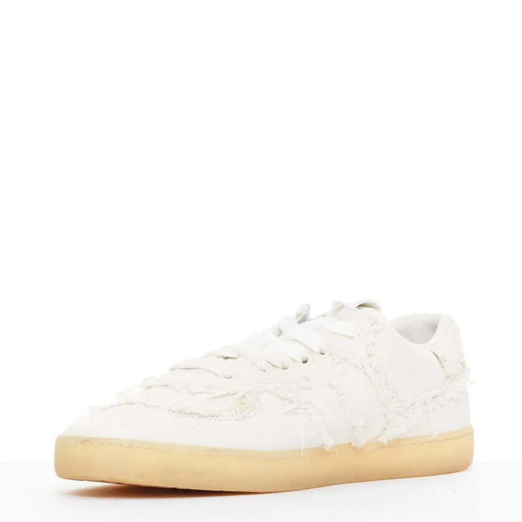 Miu Miu 5E325E_CSL_F0304_F_005 Beige Denim Good - Model View