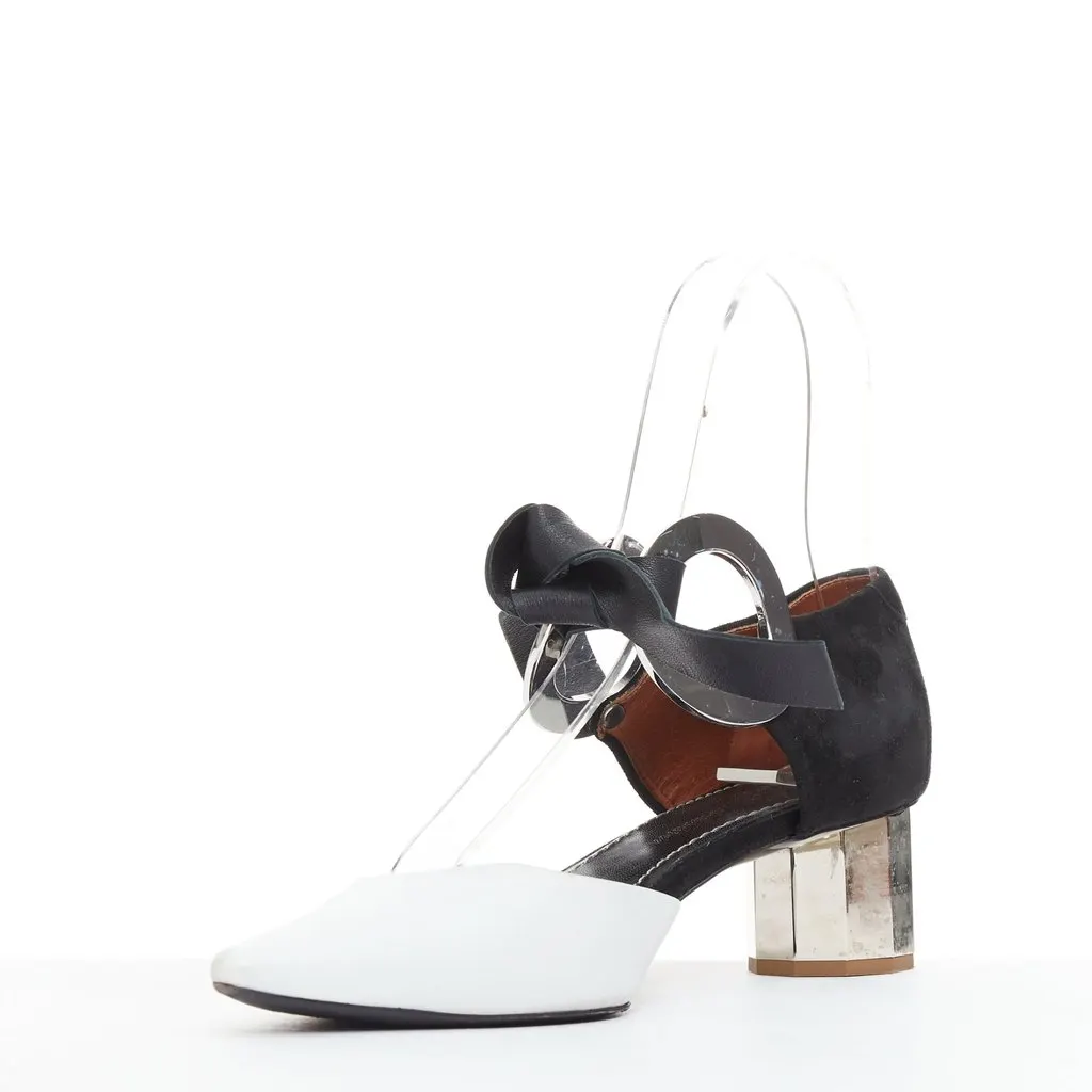 Proenza Schouler Black Leather Heels Black Leather Fair - Model View