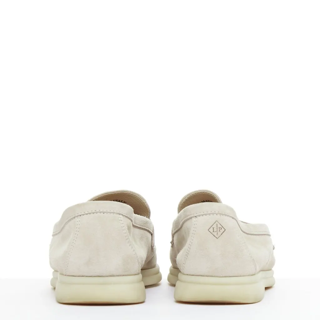 Loro Piana Summer Charms Walk Beige Suede Fair - Box View