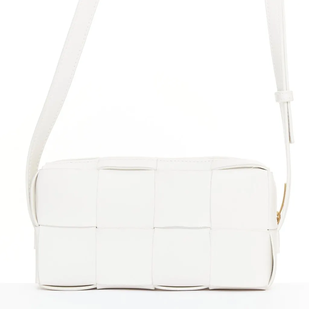 Bottega Veneta Mini Cassette White Leather Good - Box View