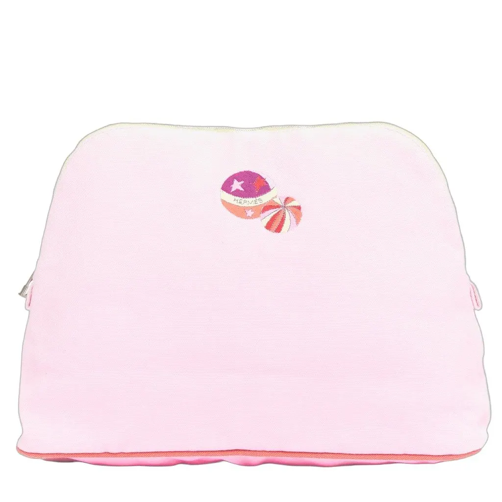 Hermès Circus Bolide case Pink Canvas Very good - Front View