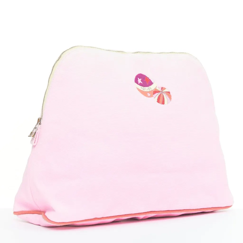 Hermès Circus Bolide case Pink Canvas Very good - Back View