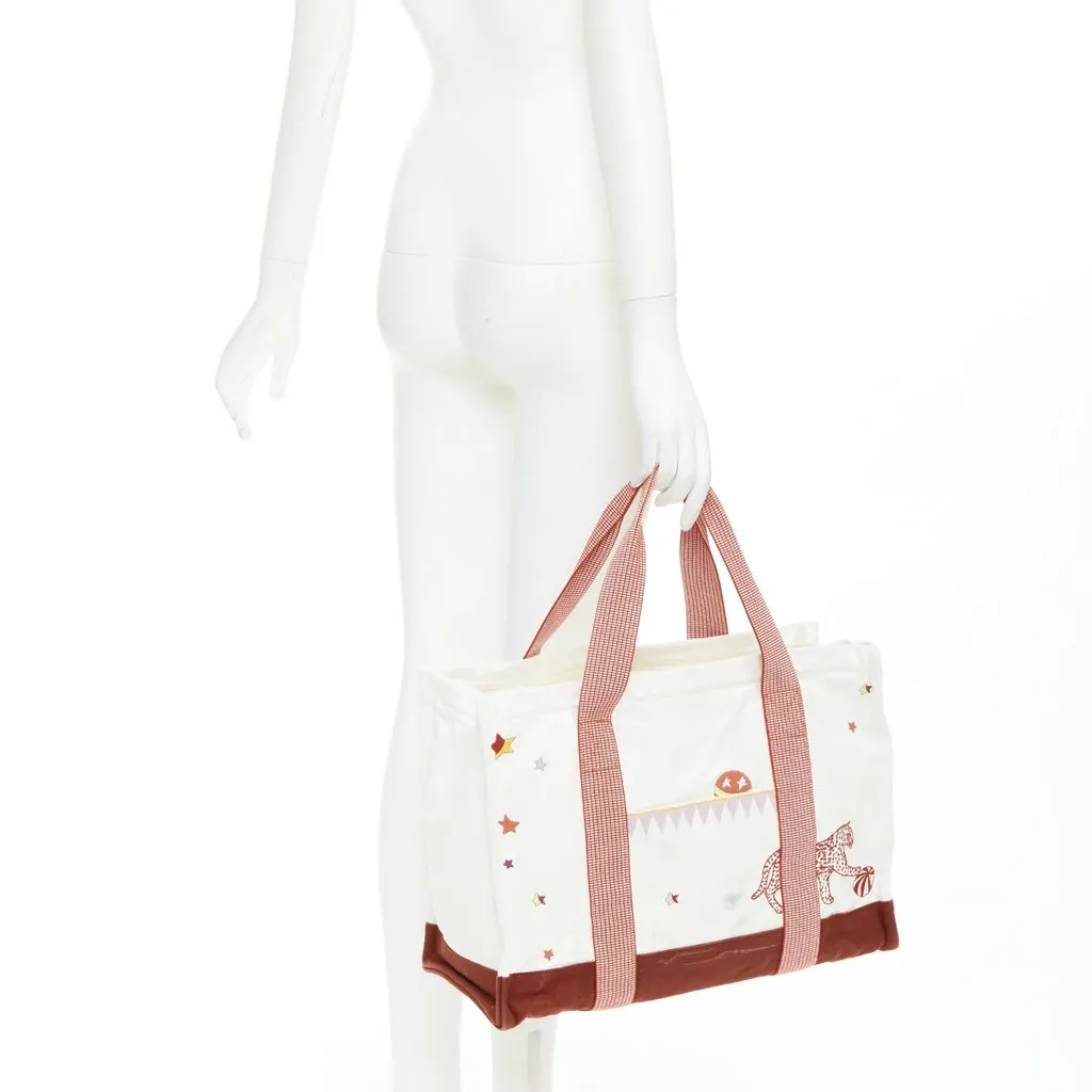 Hermès Circus Nappy Bag White Good - Back View
