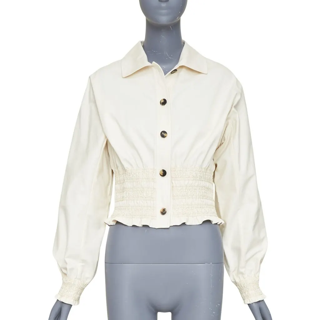 Hermès Beige Cotton Top Beige Cotton Never worn, with tag - Front View