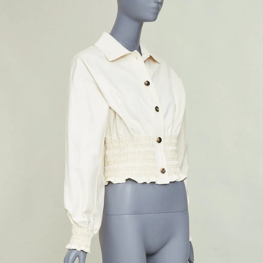 Hermès Beige Cotton Top Beige Cotton Never worn, with tag - Model View