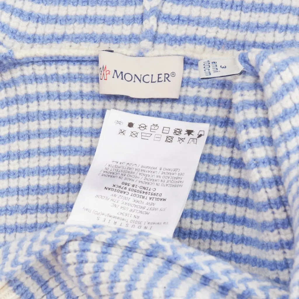 Moncler Blue Wool Wallet Blue Wool Very good - Box View