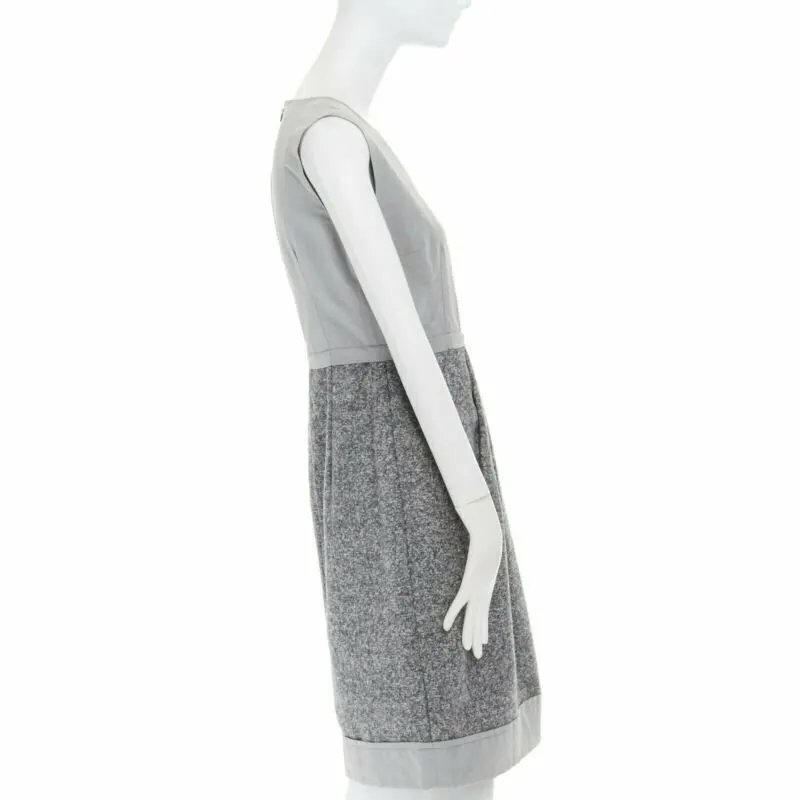 Max Mara Speckle Work Dress Grey Polyamide Very good - Model View