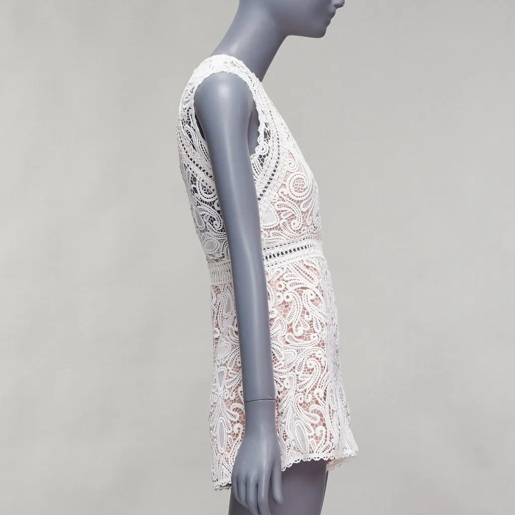 Alexis Makenna White Polyester Never worn, with tag - Model View