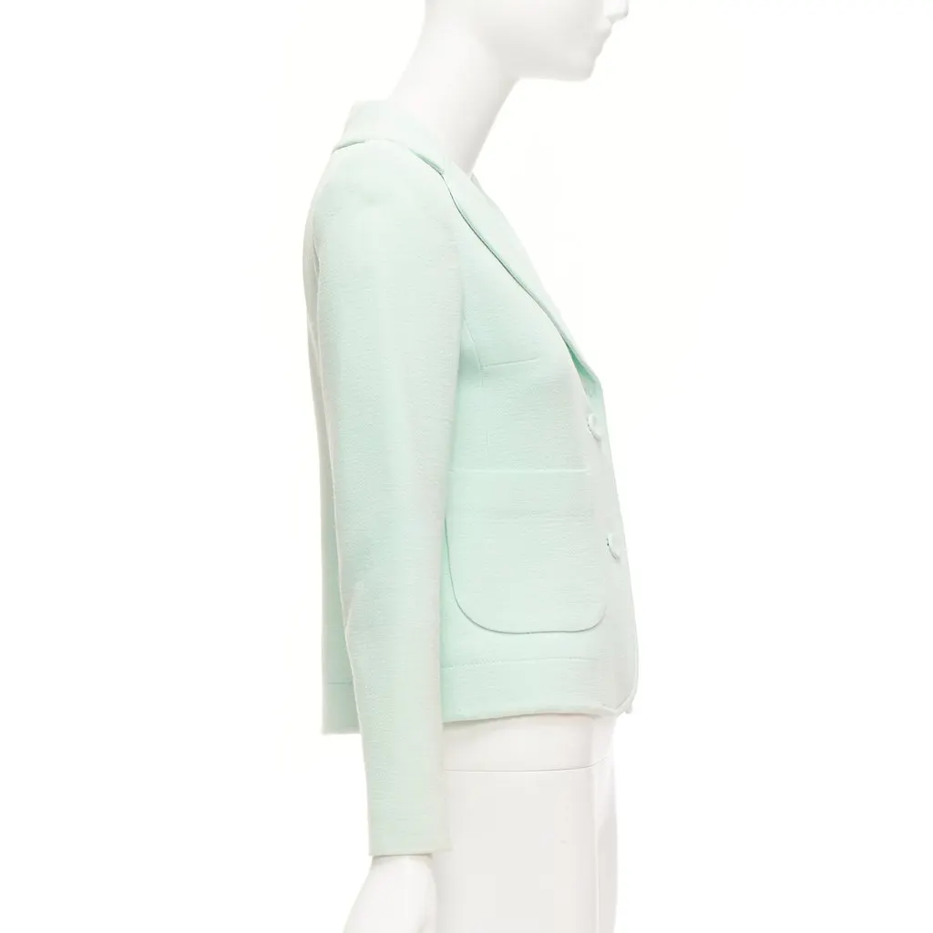 Carven Green Shoulder Dart Blazer Green Viscose Good - Box View