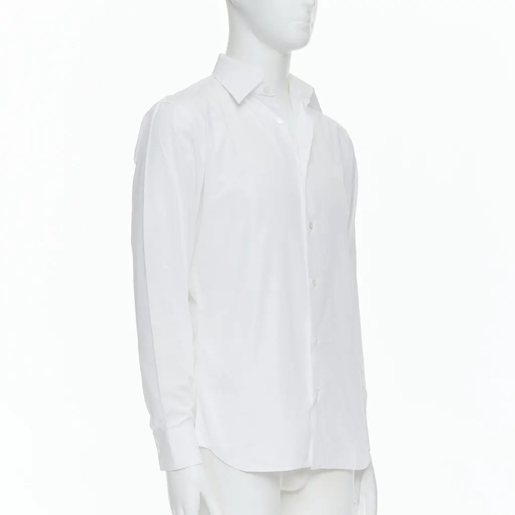 Dior Plain Dress Shirt White Cotton Very good - Inside View