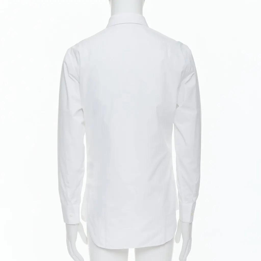 Dior Plain Dress Shirt White Cotton Very good - Box View