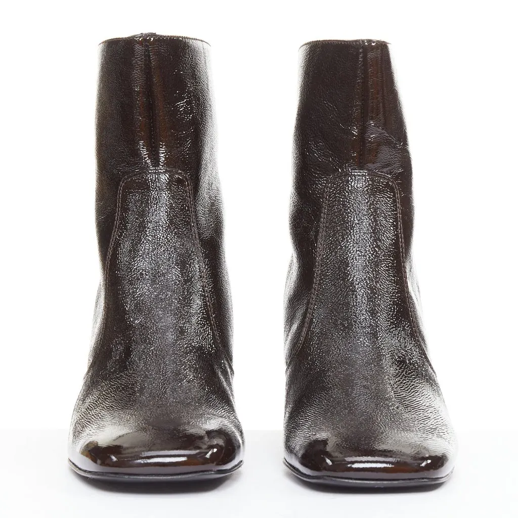 Sandro Black Leather Boots Black Leather Never worn - Inside View