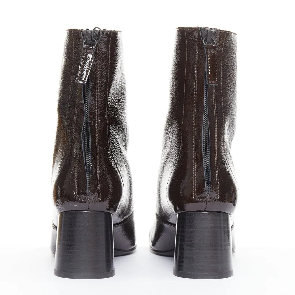 Sandro Black Leather Boots Black Leather Never worn - Box View