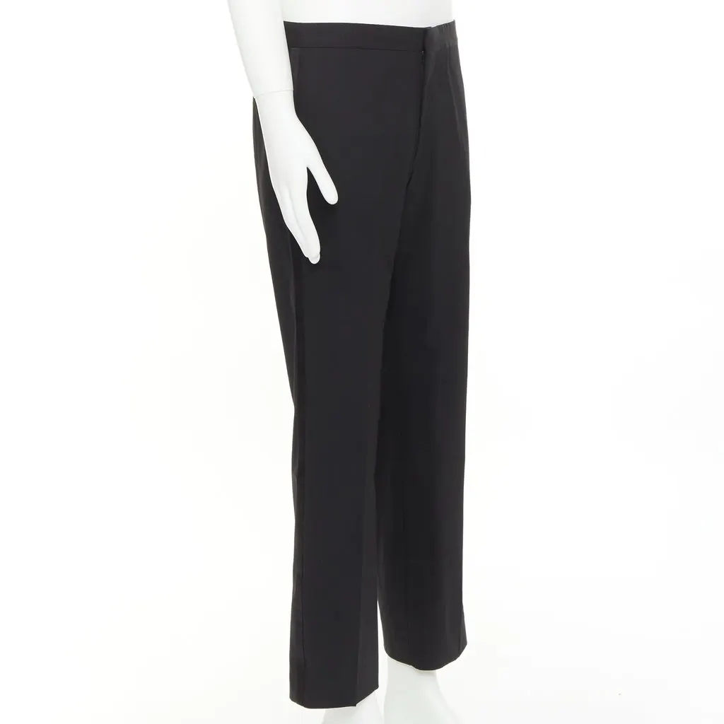 Hermès Black Wool Trouser Black Wool Very good - Back View