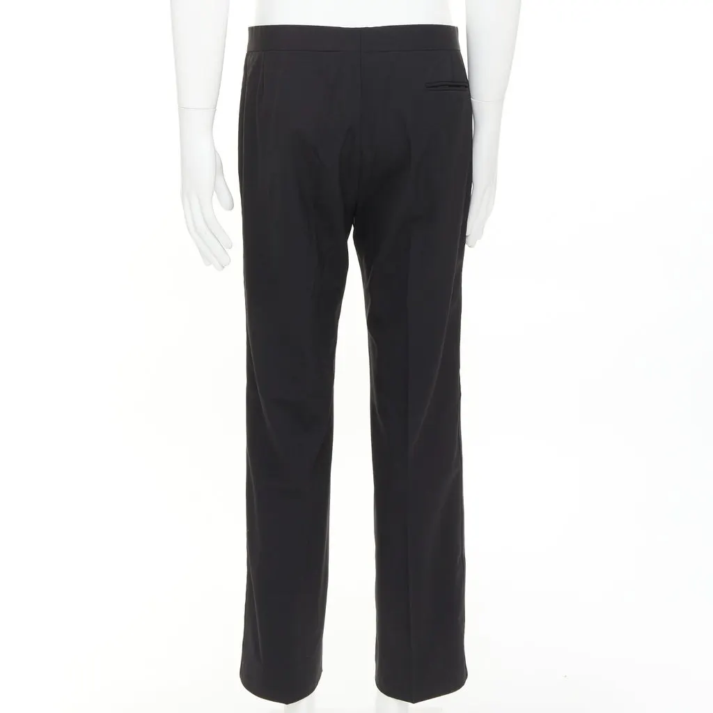 Hermès Black Wool Trouser Black Wool Very good - Model View