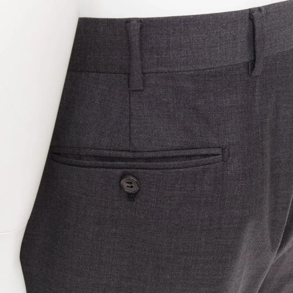 Hermès Grey Wool Trouser Grey Wool Very good - Back View