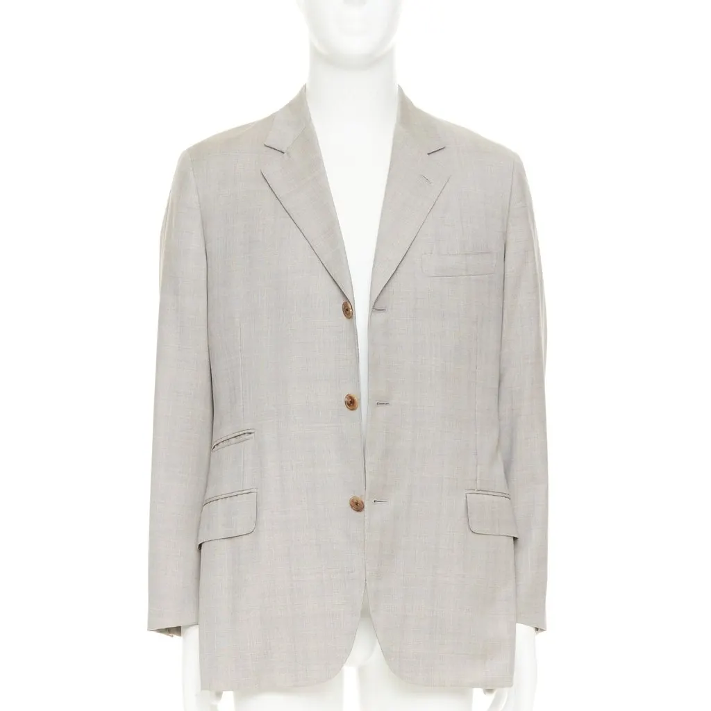 Hermès Beige Wool Jacket Beige Wool Very good - Inside View