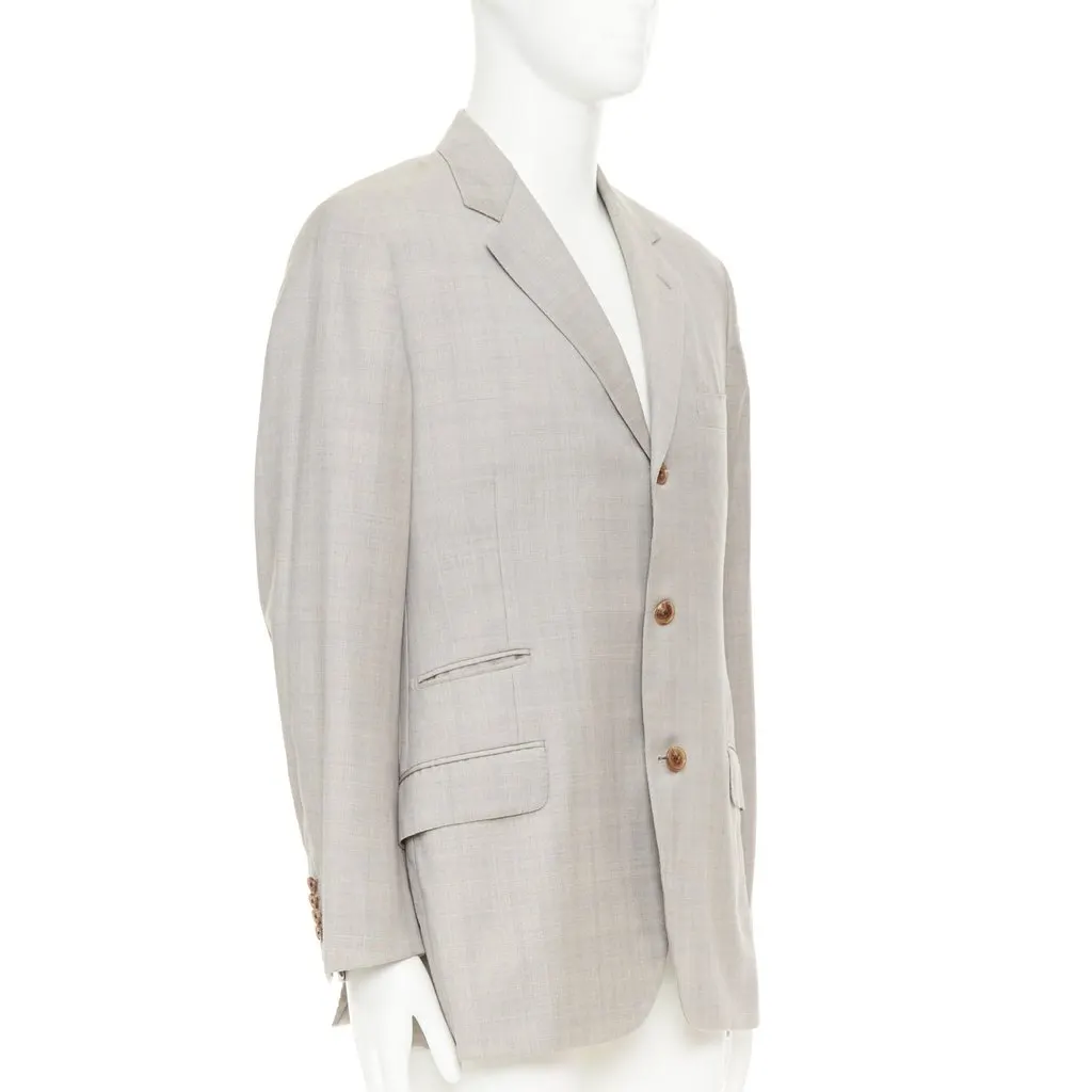 Hermès Beige Wool Jacket Beige Wool Very good - Model View
