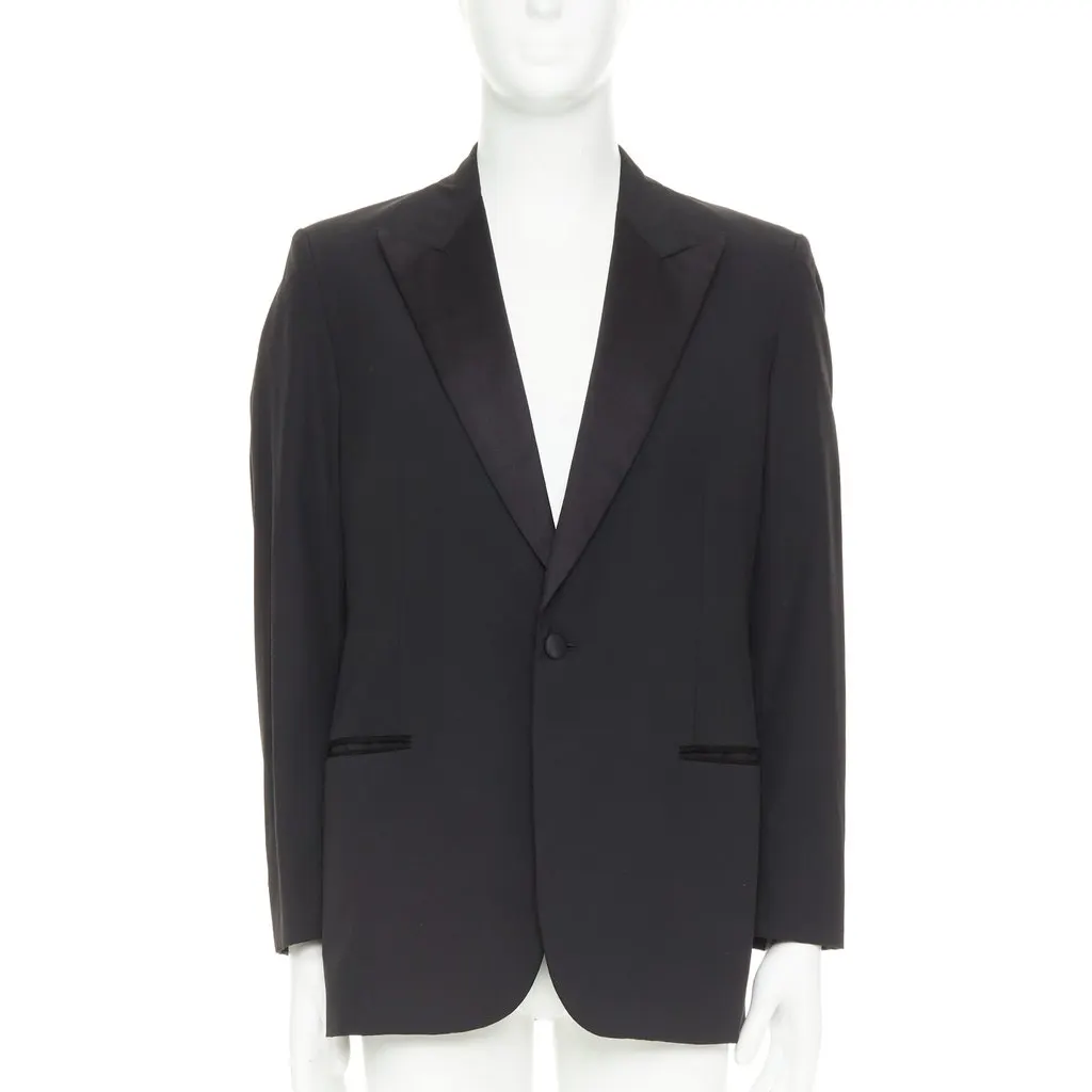 Hermès Black Wool Jacket Black Wool Very good - Front View