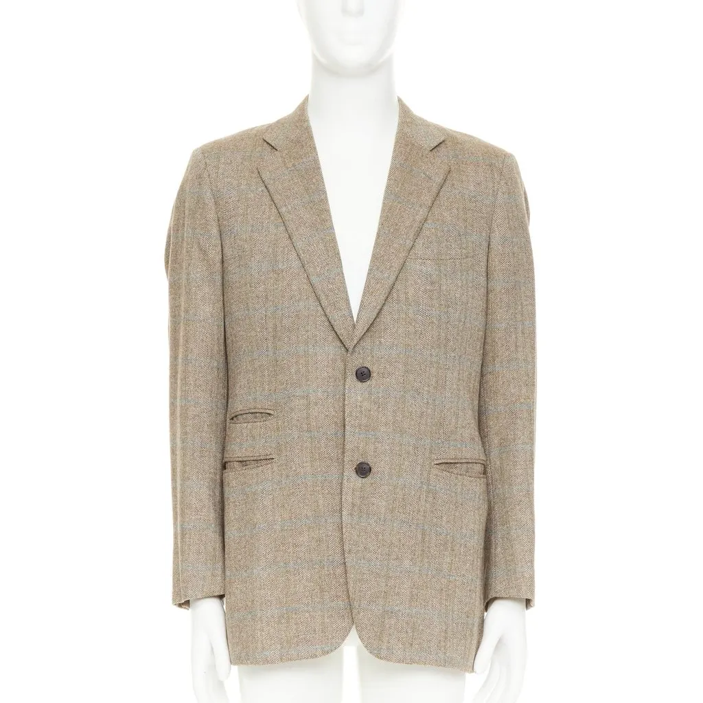 Hermès Brown Wool Jacket Brown Wool Very good - Front View