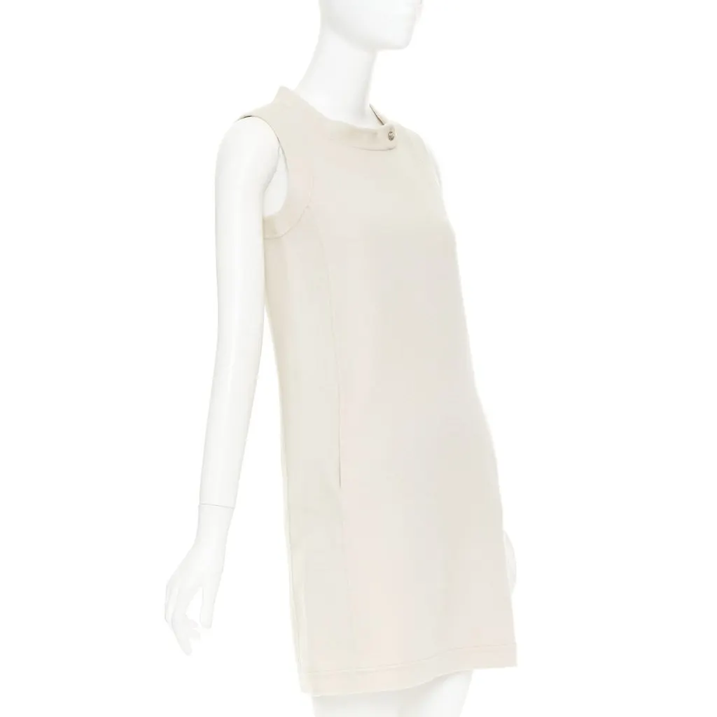 Max Mara Ecru Wool Dress Ecru Wool Very good - Inside View