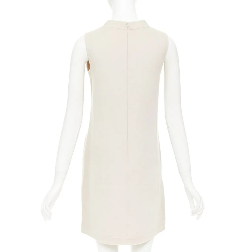 Max Mara Ecru Wool Dress Ecru Wool Very good - Box View