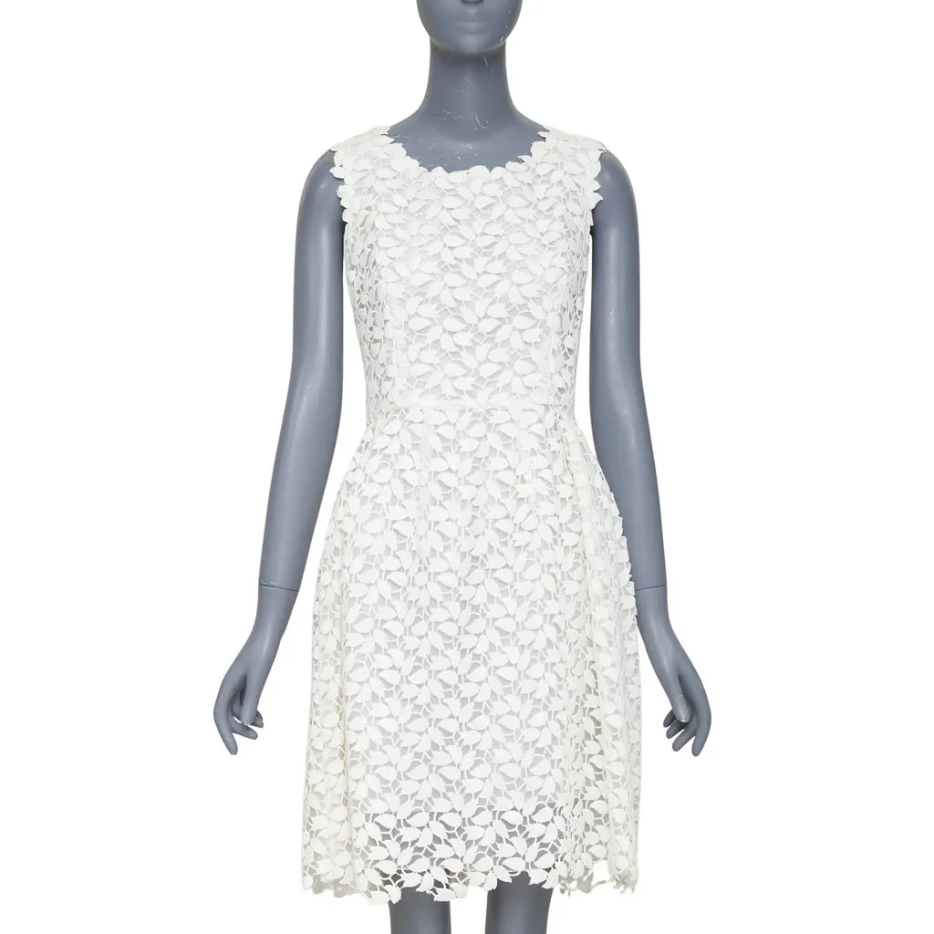 Oscar de la Renta Iso Beige Cotton Good - Front View